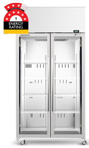 Skope TME1000N-A Active Core 2 Door White Display Fridge