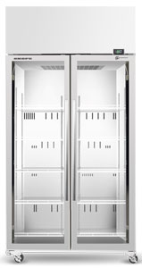 SKOPE TME1000N-A Active Core 2 Door White Display Fridge