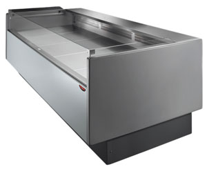 Tecnodom TDMR-0815SELF Serie MR80 Black 1520mm Self-Serve Deli Display with Storage