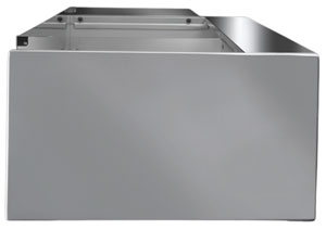 Tecnodom TDMR-0815SELF Serie MR80 Black 1520mm Self-Serve Deli Display with Storage