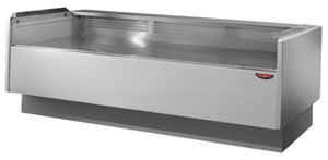 Tecnodom TDMR-0820SELF Serie MR80 Black 2000mm Self-Serve Deli Display with Storage