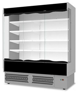 Tecnodom TDVB80-CA-187 Vulcano Supermarket 3 Door Open Display Fridge
