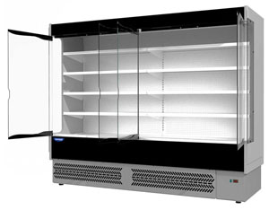 Tecnodom TDVB80-CA-250 Vulcano Supermarket 4 Door Open Display Fridge