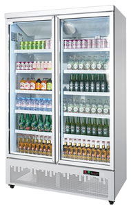 Thermaster LG-1000GBM 1000L Double Door Supermarket Fridge