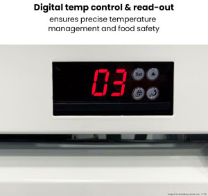 Thermaster LG-1203P 1065L 3 Glass Door Colourbond Upright Fridge