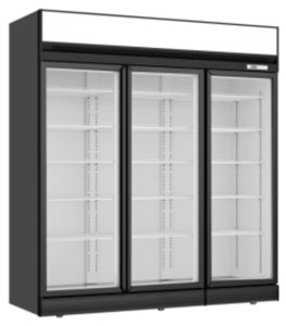 Thermaster LG-1563DF 3 Glass Door Upright Freezer