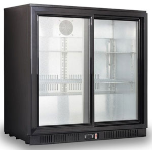 Thermaster LG-208SC 2 Sliding Door 188L Underbench Bar Fridge