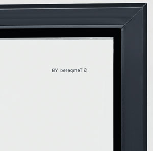 Thermaster LG-370BP 370L Single Glass Door Colourbond Upright Fridge