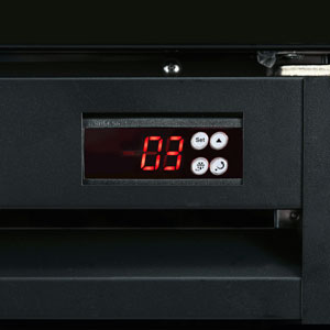 Thermaster LG-370BP 370L Single Glass Door Colourbond Upright Fridge