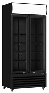 Thermaster LG-580BP 568L 2 Glass Door Colourbond Upright Fridge