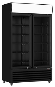 Thermaster LG-730BP 730L 2 Large Glass Door Colourbond Upright Fridge