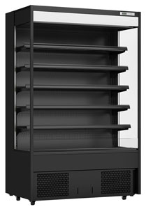 Thermaster OC-1220B Supermarket Open Beverage Display - Black