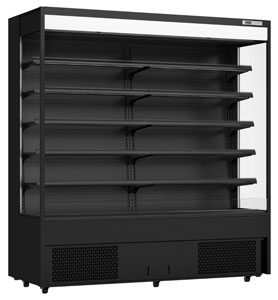 Thermaster OC-1830B Supermarket Open Beverage Display - Black