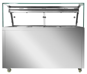 Thermaster PG150FE-XG Wet and Dry Bain Marie Display - 4 x 1/1 GN Pans