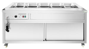 Thermaster PG180FE-XB Wet and Dry Bain Marie Display - 4 x 1/1 GN Pans