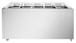 Thermaster PG180FE-XB Wet and Dry Bain Marie Display - 4 x 1/1 GN Pans