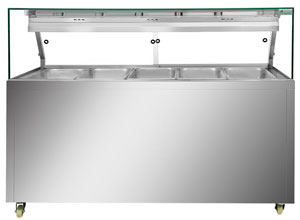 Thermaster PG180FE-XG Wet and Dry Bain Marie Display - 5 x 1/1 GN Pans