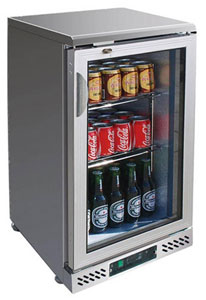 Thermaster SC148SG Single Sliding Door 129L Underbench Bar Fridge