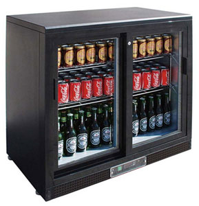 Thermaster SC248SD 2 Sliding Door Underbench Bar Fridge