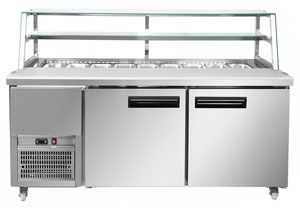 Thermaster SCB/18 Deluxe 2 Large Door Sandwich Bar