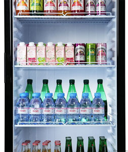 Thermaster SDC-178B Glass Door 200L Beverage Upright Fridge