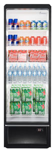 Thermaster SDC-258B Glass Door 280L Beverage Upright Fridge