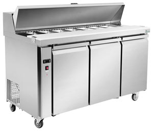 Thermaster SLB150 3 Door Sandwich Preparation Fridge