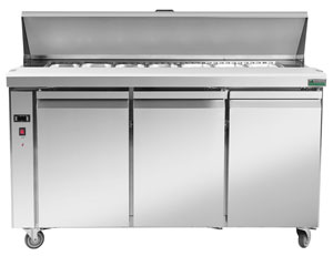 Thermaster SLB150 3 Door Sandwich Preparation Fridge