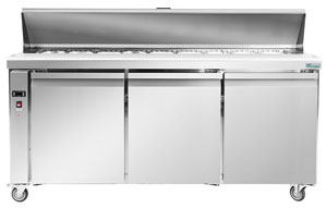 Thermaster SLB180 3 Large Door Sandwich Preparation Fridge