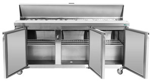 Thermaster SLB180 3 Large Door Sandwich Preparation Fridge