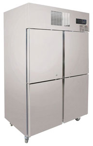 Thermaster SUC1000 4 x Half door 1000L SS Upright Fridge