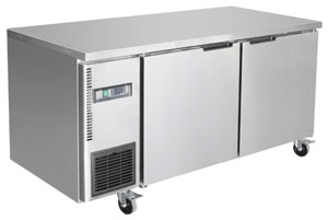 Thermaster TL1500TN Stainless Steel 2 Door 1500mm Workbench Fridge