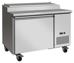 Thermaster TPB1200 1 Door Pizza Prep Bench Fridge