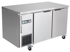 Thermaster TS1200BT Stainless Steel 2 Door 1200mm Workbench Freezer
