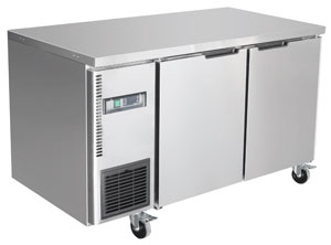 Thermaster TS1200TN Stainless Steel 2 Door 1200mm Workbench Fridge