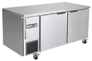 Thermaster TS1500BT Stainless Steel 2 Door 1500mm Workbench Freezer
