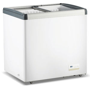 Thermaster WD256G Flat Glass Sliding Lid 256L Chest Freezer