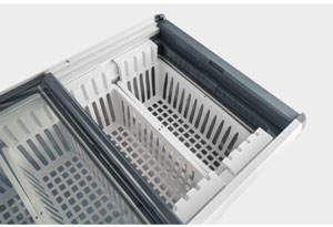 Thermaster WD396G Flat Glass Sliding Lid 396L Chest Freezer