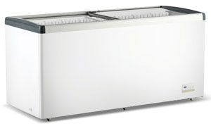 Thermaster WD586G Flat Glass Sliding Lid 586L Chest Freezer