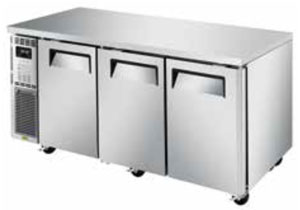 Turboair KUR18-3P-N Undercounter 3 Door Fridge with Bun Pan