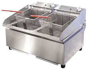 Woodson WFRT50 Double 5 Ltr Pan Deep Fryer