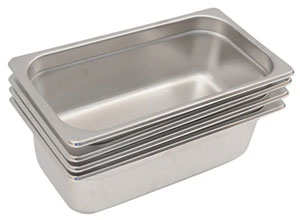 Woodson PK22 4 Pans Kit and Lids 1/2 GN 65mm Deep