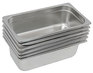 Woodson PK23 6 Pans Kit and Lids 1/2 GN 65mm Deep