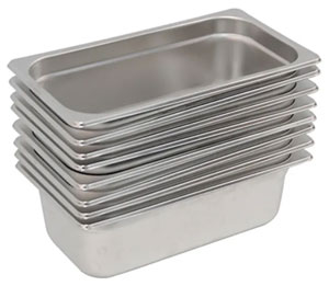 Woodson PK25 10 Pans Kit and Lids 1/2 GN 65mm Deep