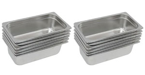 Woodson PK26 12 Pans Kit and Lids 1/2 GN 65mm Deep