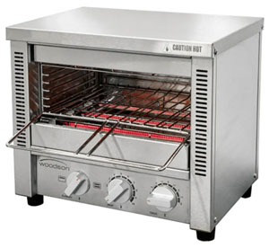 Woodson W.GTQI4.CUB 4 Slice Glass Element Toaster Griller