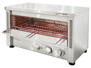 Woodson W.GTQI8.10 4 Slice Glass Element Toaster Griller