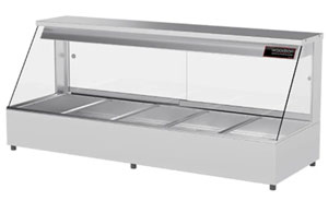 Woodson W.HFS25 5 Module Straight Glass Hot Food Display