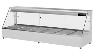 Woodson W.HFS26 6 Module Straight Glass Hot Food Display