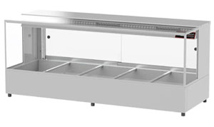 Woodson WHFSQ25 2 Rows, 5 Bays Food Display Square Profile